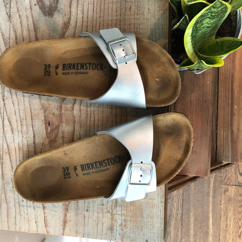 Birkenstock Silver Madrid Sandals